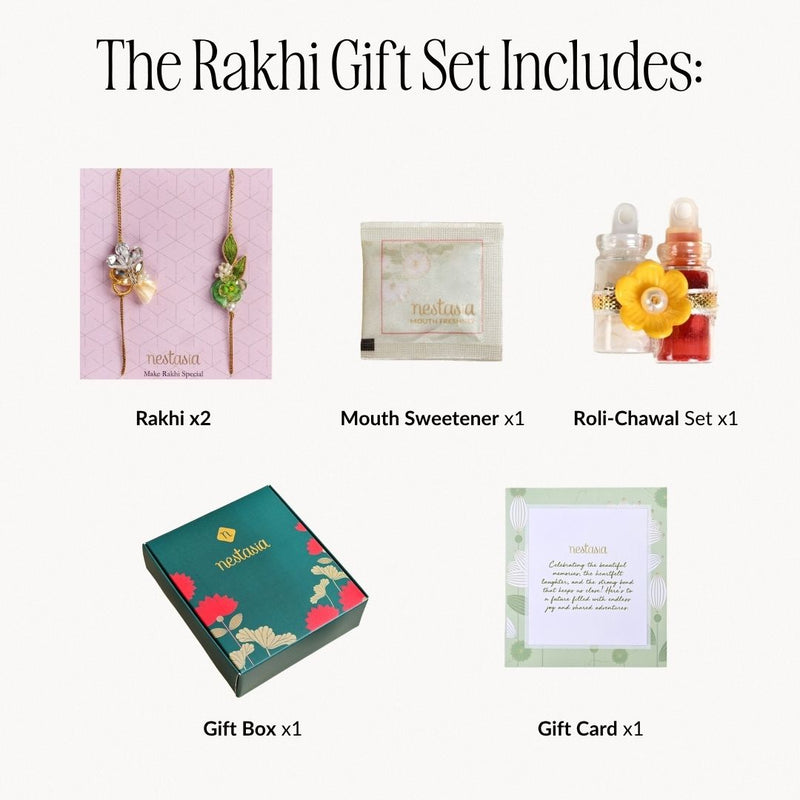 Garden of Love Rakhi Set Of 2
