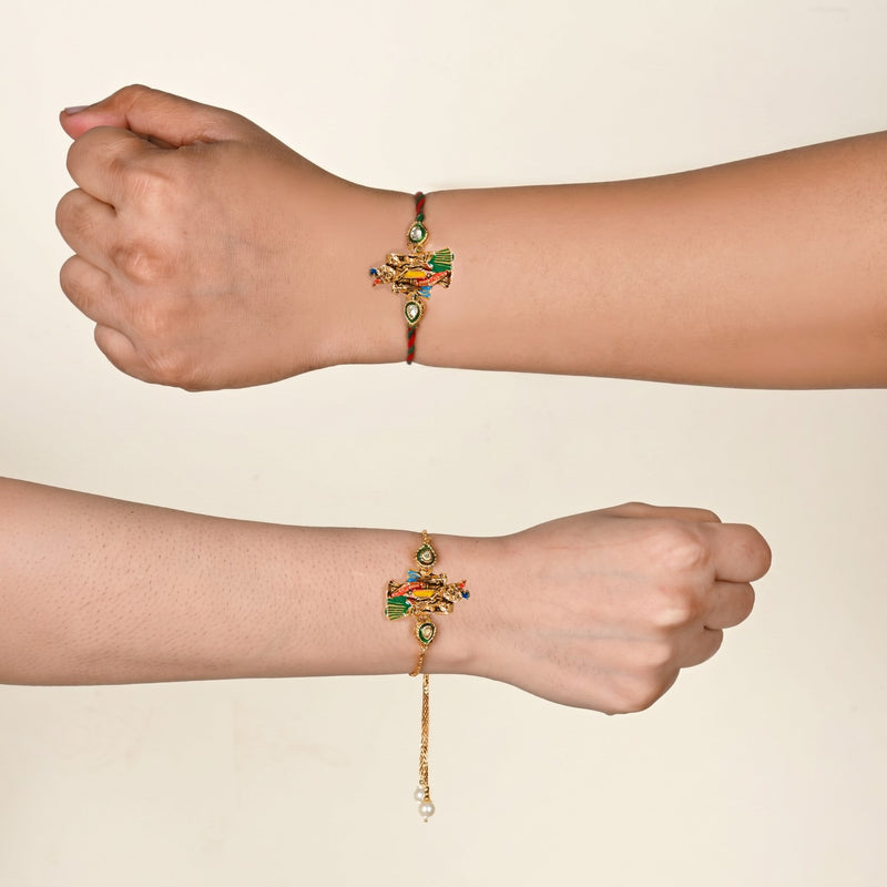Radha Krishna Rakhi Gift Set