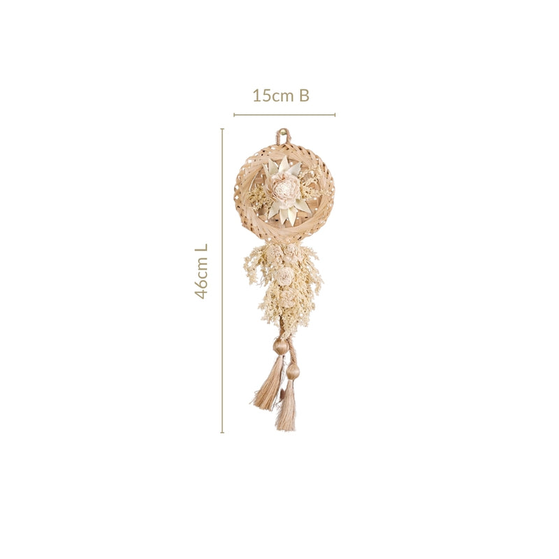 Radiant Petals Dried Flower Wall Decor Set Of 4