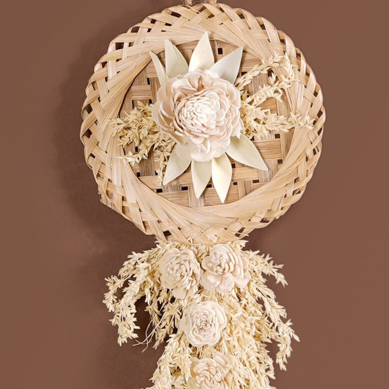 Radiant Petals Dried Flower Wall Decor Set Of 4