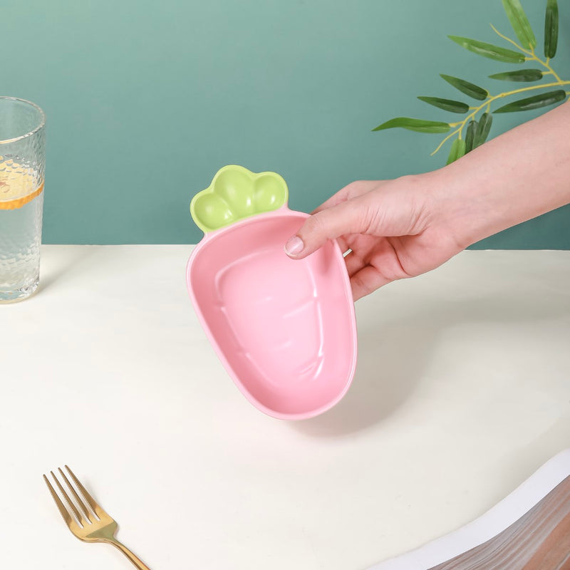 Radish Ceramic Snack Dish Pink 300 ml - Snack bowl, ceramic bowl, small bowl