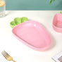 Ceramic Chip And Dip Platter Pink 550 ml - Ceramic platter, chip and dip platter, ceramic serving platter, serving platter