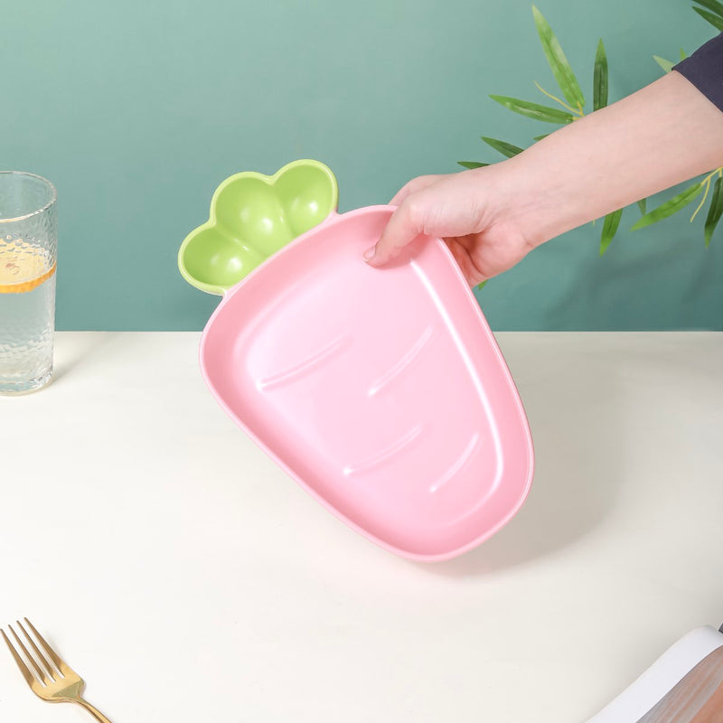 Ceramic Chip And Dip Platter Pink 550 ml - Ceramic platter, chip and dip platter, ceramic serving platter, serving platter
