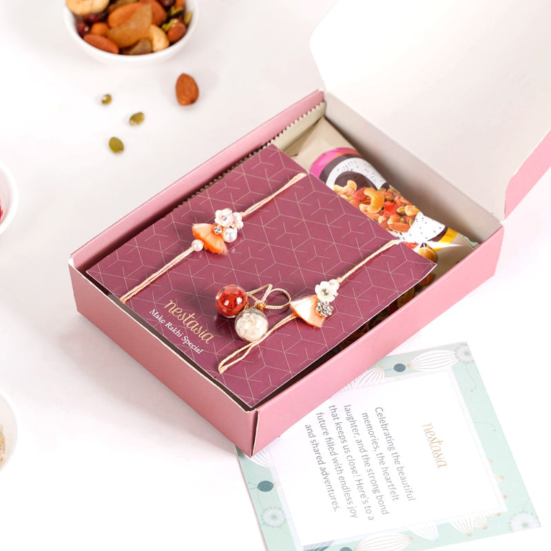Subtle Sophisticated Rakhi Gift Hamper Set Of 4