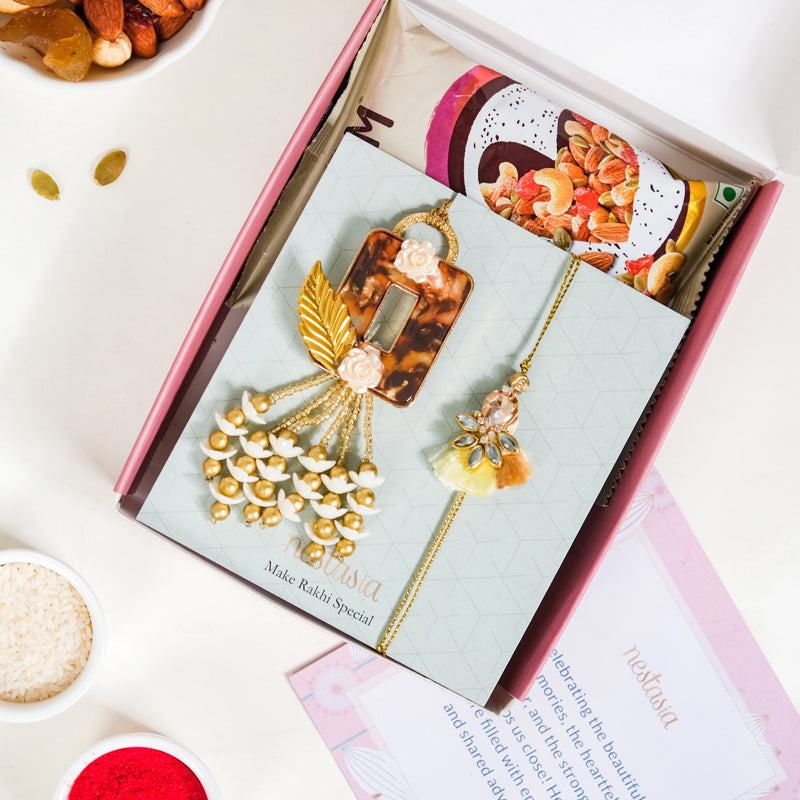 Amber Allure Rakhi Gift Hamper Set Of 6