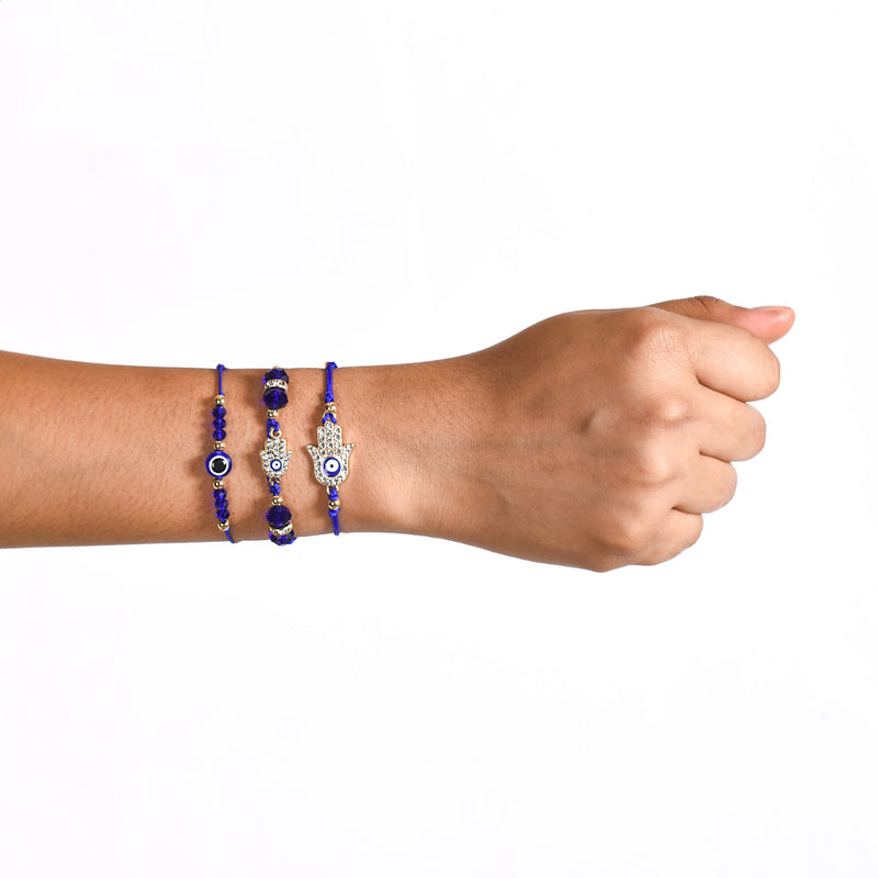 Protective Evil Eye Trio Bracelet Set Of 3