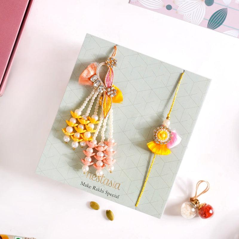 String Of Pearls Rakhi Gift Hamper Set Of 6