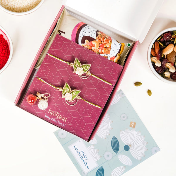 Raksha Bandhan Delight Gift Hamper Set Of 4 With Box And Card