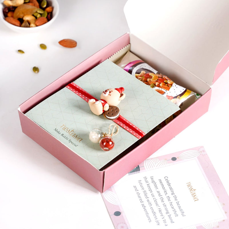 Teddy Bear Rakhi Delights Gift Hamper Set Of 5