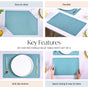 Rectangle Blue Table Mats Set Of 6