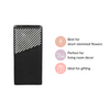 Black & White Striped Rectangular Vase
