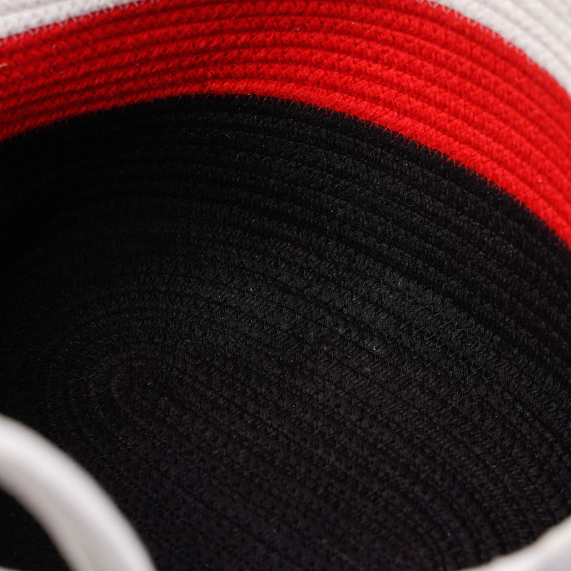 Red And Fabulous Cotton Storage Basket