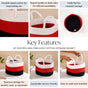Red And Fabulous Cotton Storage Basket