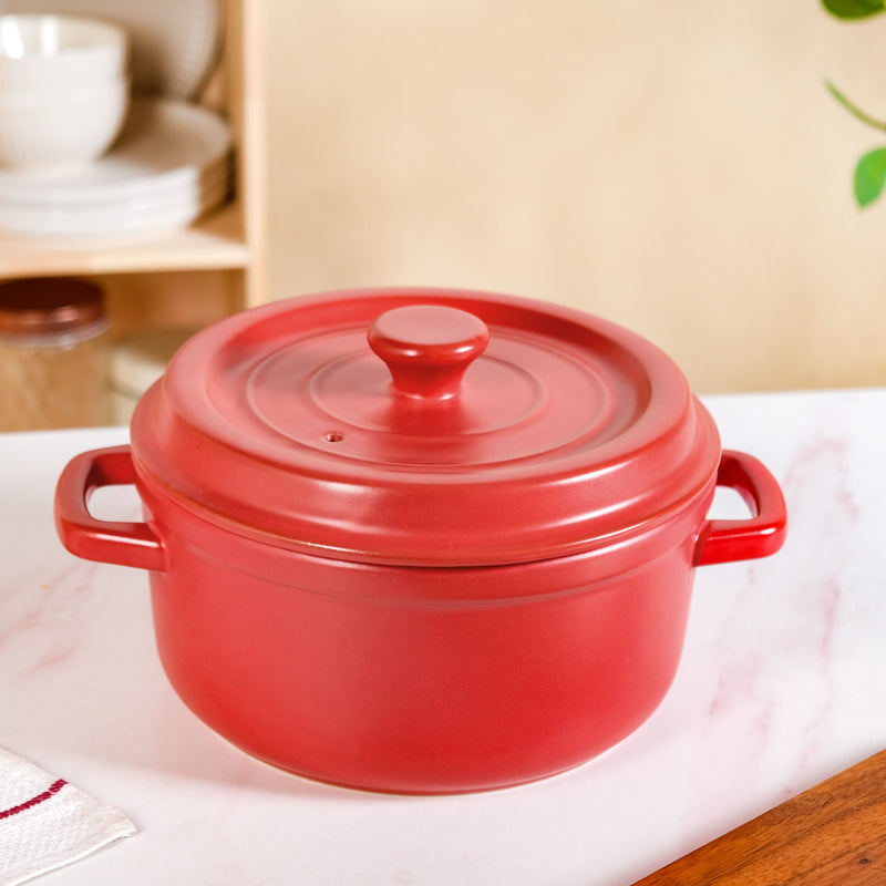 Red Ceramic Cocotte 4000ml