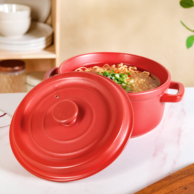 Red Ceramic Cocotte 4000ml