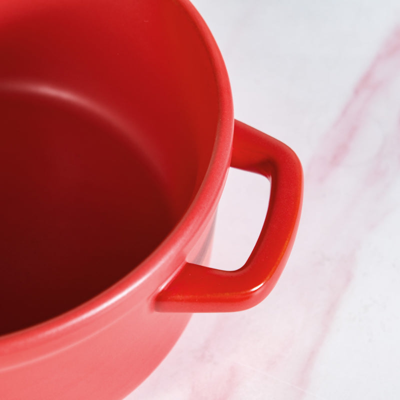 Red Ceramic Cocotte 4000ml