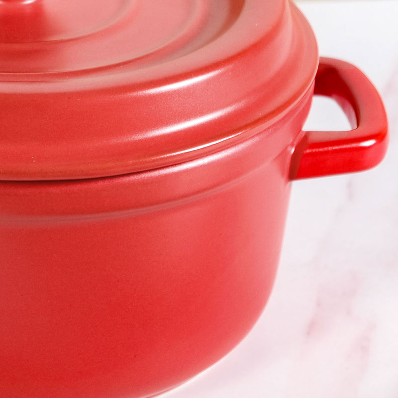 Red Ceramic Cocotte 4000ml