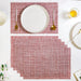 Red White Placemat Set Of 6