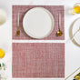 Red White Placemat Set Of 6