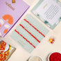 Red and Golden Braided Rakhi Gift Set Of 3