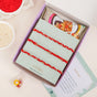 Red and Golden Braided Rakhi Gift Set Of 3
