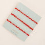 Red and Golden Braided Rakhi Gift Set Of 3