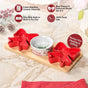Red Bow Snack Platter Set Of 4