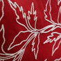 Embroidered Red Couch Cushion Cover 15x15 Inch