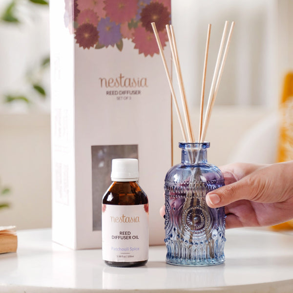 Patchouli Spice Reed Diffuser Gift Set Of 3