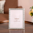 Silver Large Regal Rhinestone Picture Frame 13x18cm