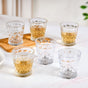 Regal Cut Embossed Glass Set Of 6 245ml