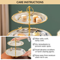 Regal Two Tier Brass And Stainless Steel Bird Cupcake Stand