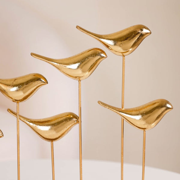 Gold Birds Decor Accent Showpiece