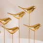 Gold Birds Decor Accent Showpiece - Gold Birds Showpiece, Gold Bird Figurine, Gold Bird Decor, Gold Birds Sculpture, Gold Bird Accent