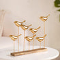 Gold Birds Decor Accent Showpiece - Gold Birds Showpiece, Gold Bird Figurine, Gold Bird Decor, Gold Birds Sculpture, Gold Bird Accent