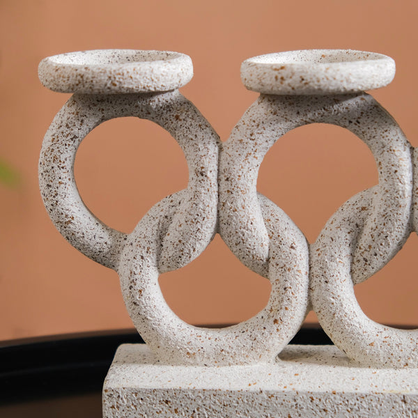 Olympic Rings Sculpture Candle Stand