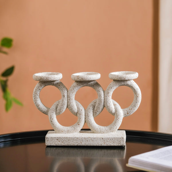 Olympic Rings Sculpture Candle Stand