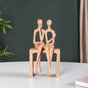 Couple On A Bench Showpiece- Resin Couple Sculpture, Decorative Couple Showpiece, Couple Figurine, Resin Showpiece