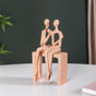 Couple On A Bench Showpiece- Resin Couple Sculpture, Decorative Couple Showpiece, Couple Figurine, Resin Showpiece