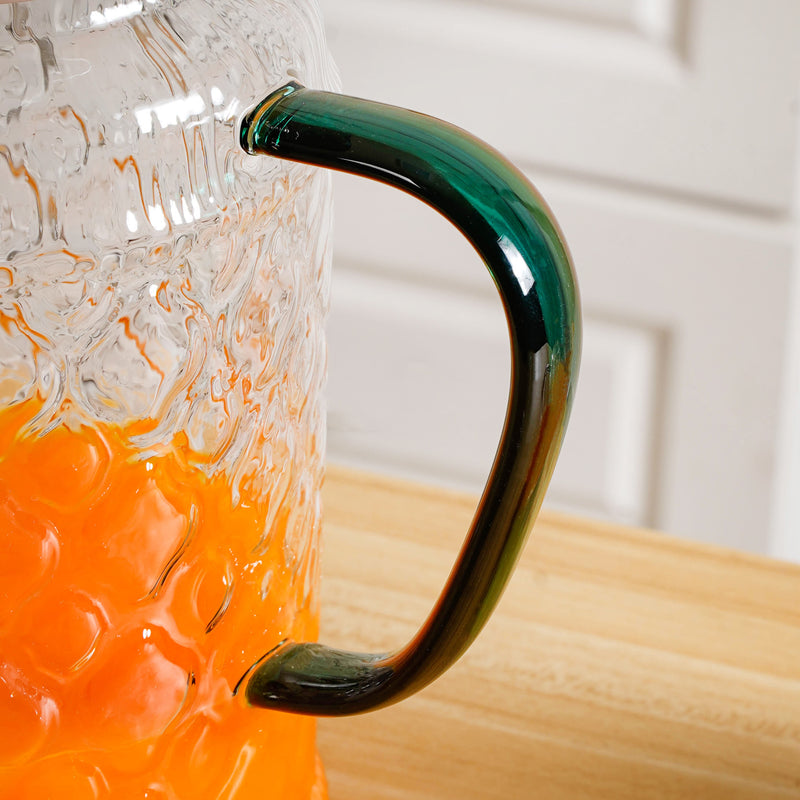 Retro Glass Pitcher And Mug Set Of 7