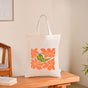 Reusable Printed Canvas Tote Bag For Women Set Of 2