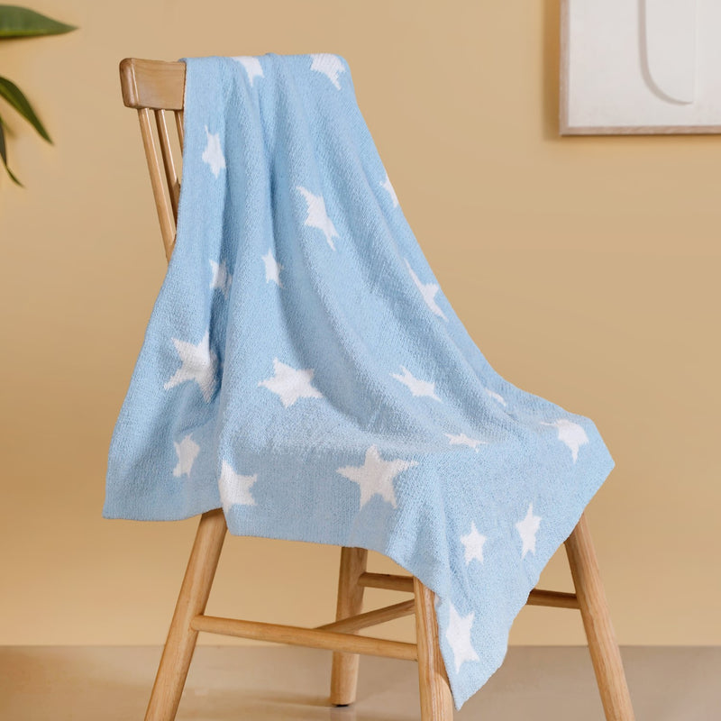Reversible Starry Sky Throw For Toddler 100x75cm