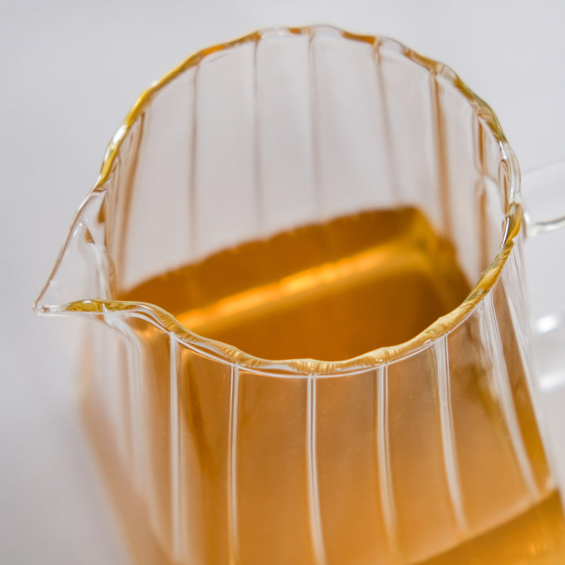 Ribbed Glass Teapot 900ml