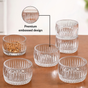 Ribbed Dessert Bowl Set Of 6 160ml