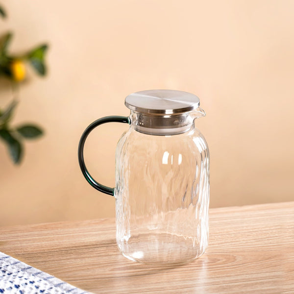 Tree Bark Texture Glass Jug 1550ml