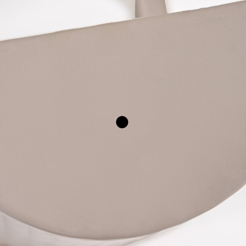 Ribbed Hanging Planter Set Of 2 Taupe