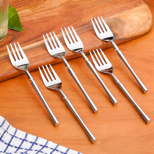Rifle Handle Stainless Steel Fork Set Of 6