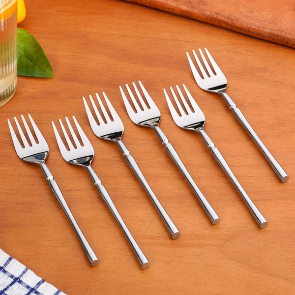 Minimalist Stainless Steel Fork Set Of 6
