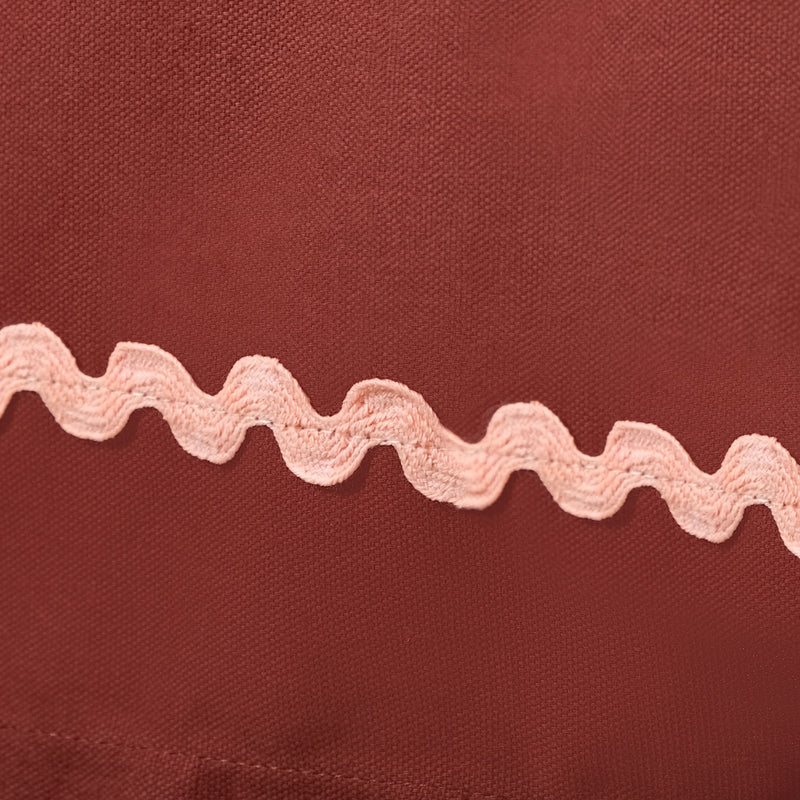 Ripple Edge 6 Seater Cotton Tablecloth Maroon 209x160cm