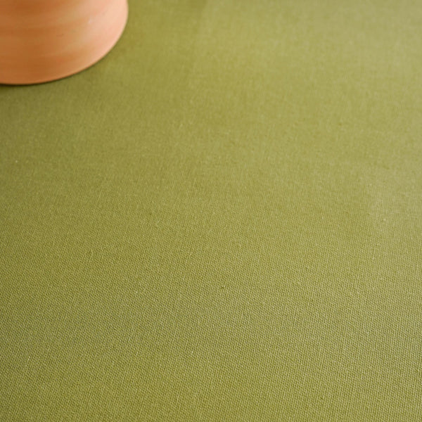 Isabelle Rick Rack Green 6 Seater Cotton Table Cloth 217x163cm